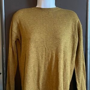 Ochre H&M Sweater with Zipper Detailing at Neck